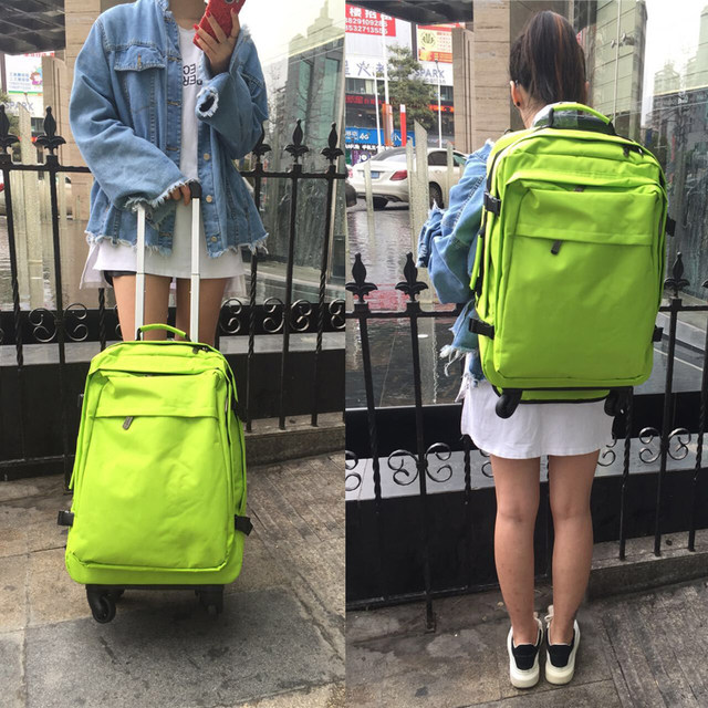 Korean version new double shoulder Trolley Bag Backpack multifunctional travel bag large capacity business going abroad Trolley Case universal wheel Korean version new double shoulder Trolley Bag Backpack multifunctional travel bag large capacity business going abroad Trolley Case universal wheel