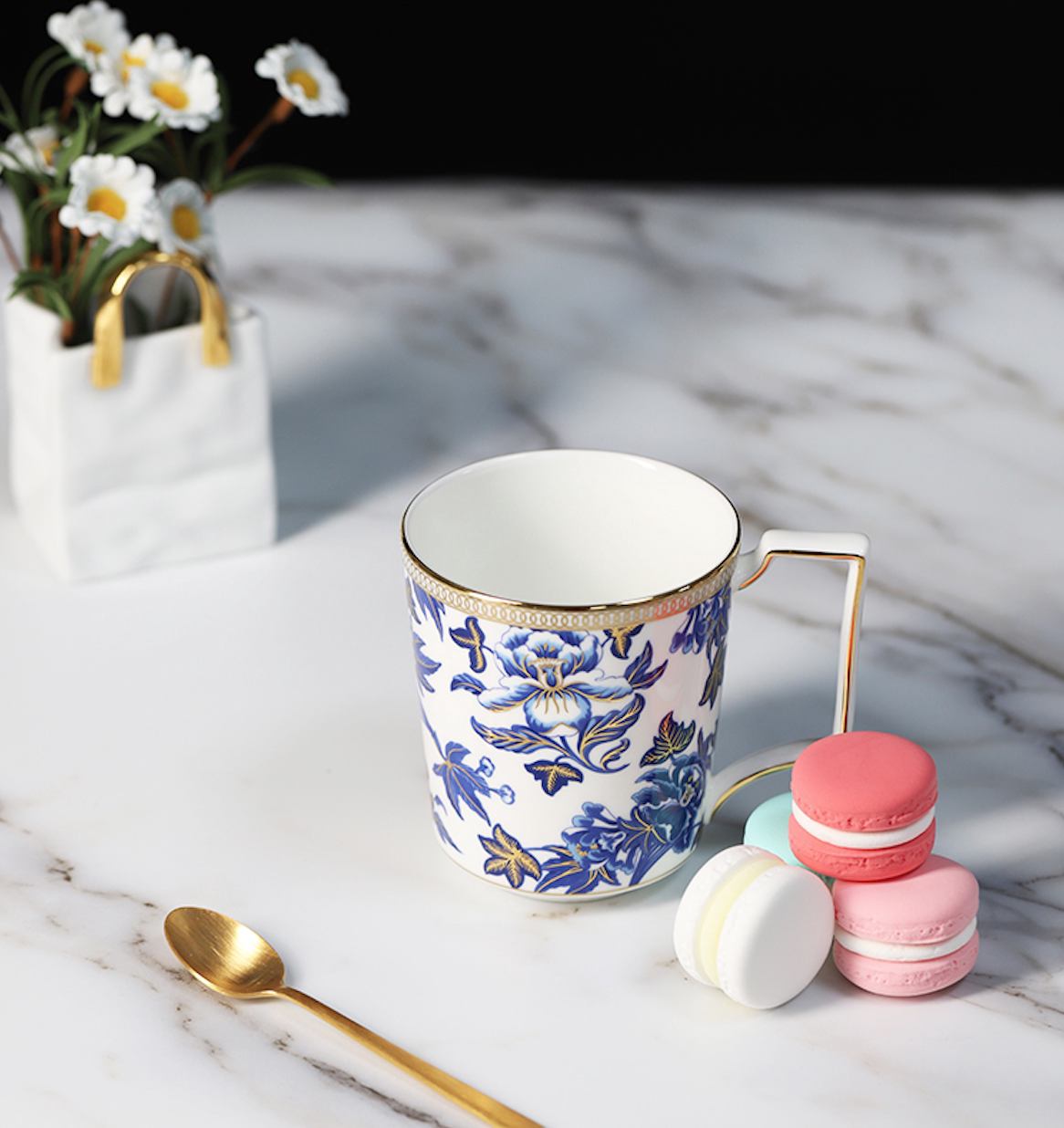 现货英国正品wedgwoodhibiscus芙蓉骨瓷水杯牛奶奶杯茶杯