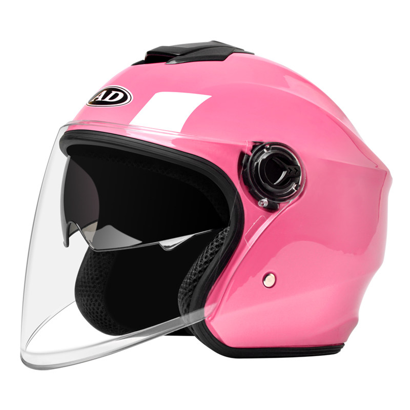 ad电动电瓶车头盔灰男女士款四季通用可爱冬季保暖摩托全盔安全帽