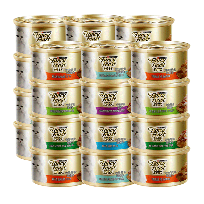 雀巢珍致猫罐头85g*24罐整箱泰国进口营养增肥发腮通用型湿粮罐头