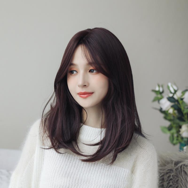 假发长发真假逼真修脸发型内扣花头梨花女中整顶假发