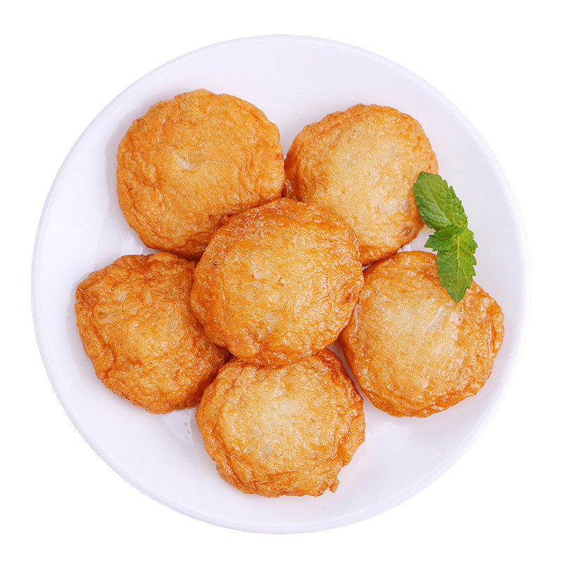 墨鱼饼鱼浩洋手打冷冻半成品手工花枝阳江烧烤鱼糕