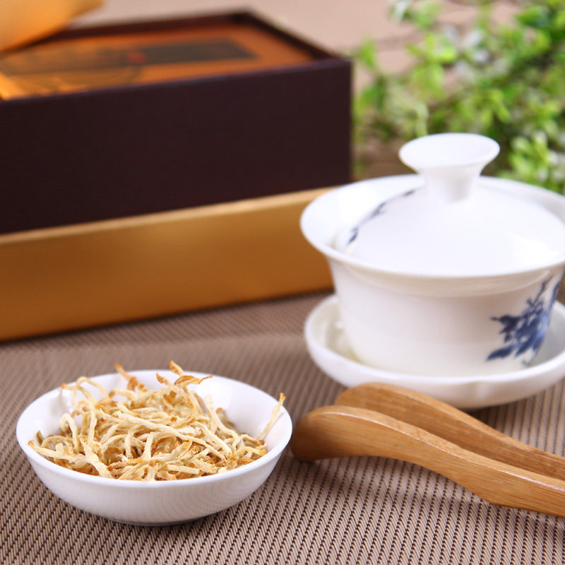 金华特产天然佛手柑金手宝130g金袍银丝条盒装佛手干丝佛手茶