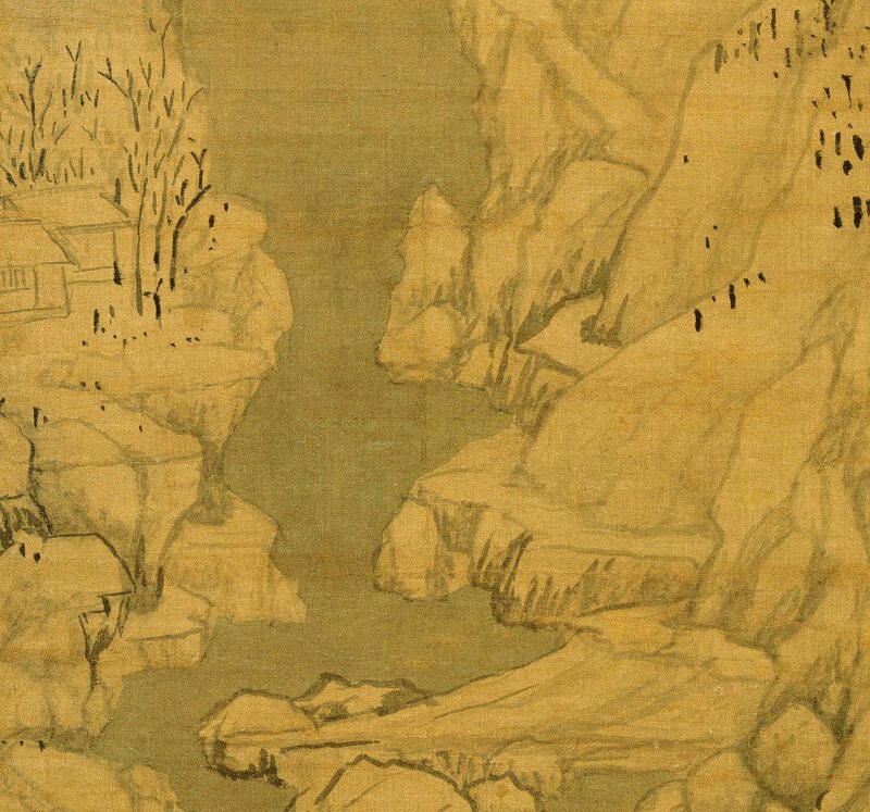 黄公望九峰雪霁名家山水国画立轴真迹微喷复制国画