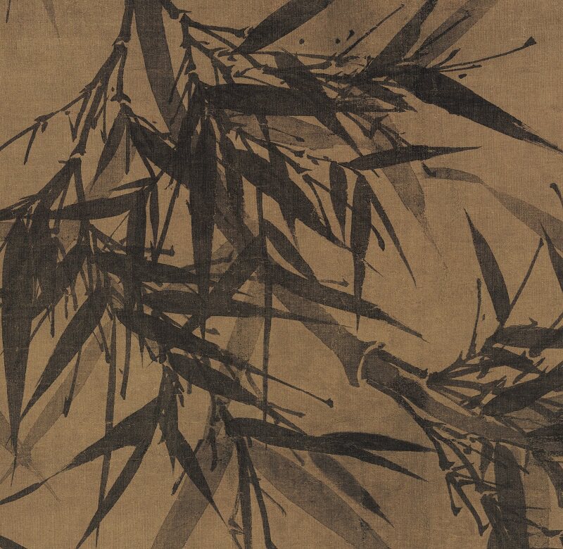 文同墨竹古代名家竹子国画真迹微喷复制品学习国画