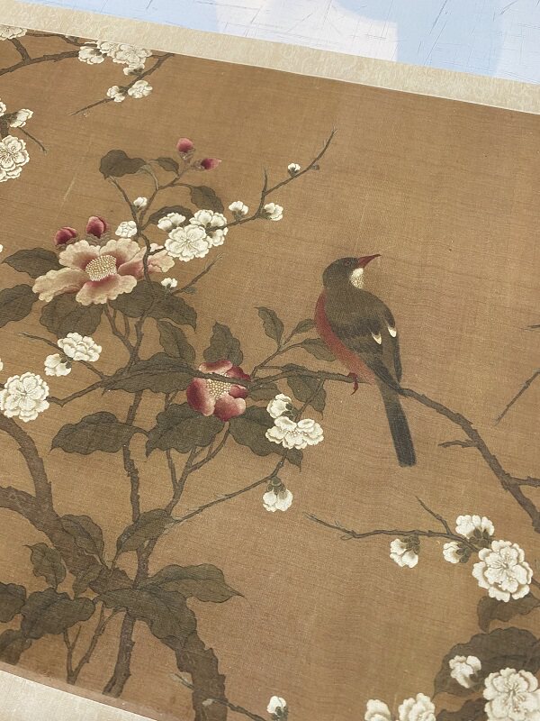 北宋徐熙梅花翠鸟古代名家花鸟画长卷高清真迹国画