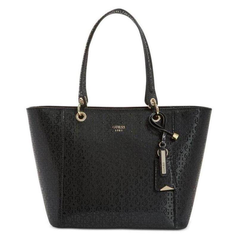 guess/盖尔斯女包单肩包托特包逛街黑色大号pu正品4634025