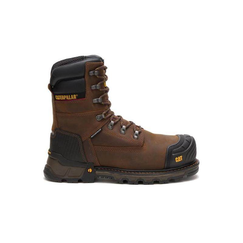 cat男鞋靴子工作牛皮防水短筒系带透气休闲其他户外鞋