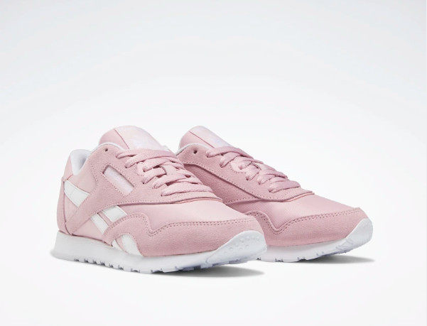 reebok锐步女鞋运动运动休闲休闲鞋系带反绒拼接舒适时尚休闲鞋