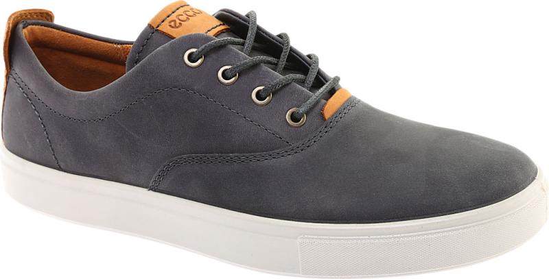 ecco爱步男鞋板鞋休闲鞋皮质透气排汗低帮系带休闲板鞋