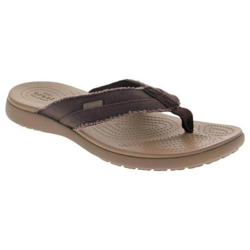 crocs卡洛驰男凉拖鞋人字夏季休闲户外帆布沙滩沙滩鞋