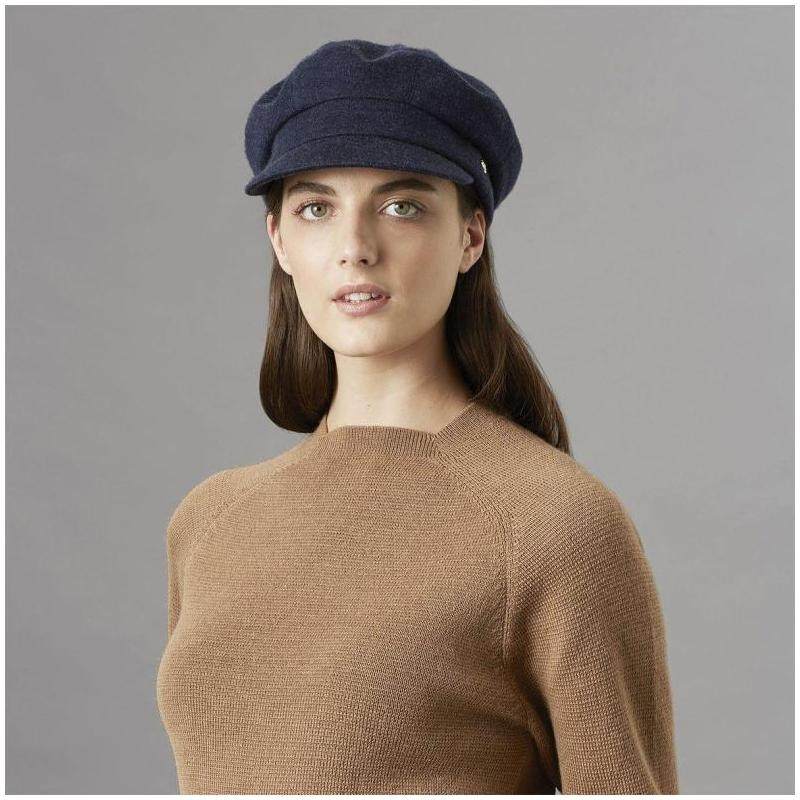 helenkaminski女帽子贝雷帽带檐纯色圆顶休闲舒适百搭正品95365