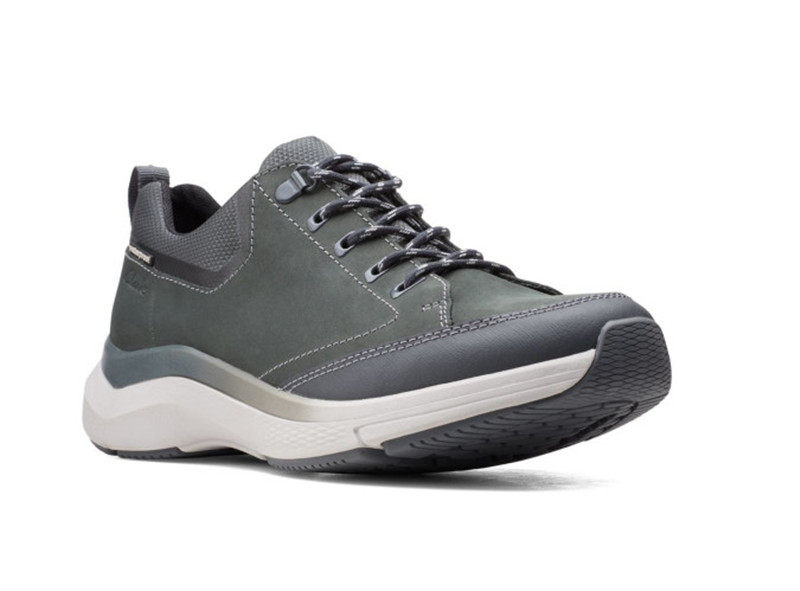 clarks其乐男鞋板鞋运动休闲系带磨砂皮气气垫减震休闲板鞋