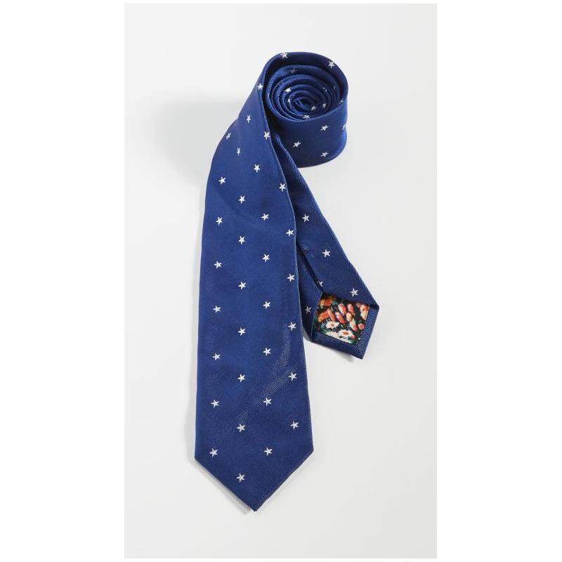 paulsmith男士领带金属星图图案商务绅士时尚领带