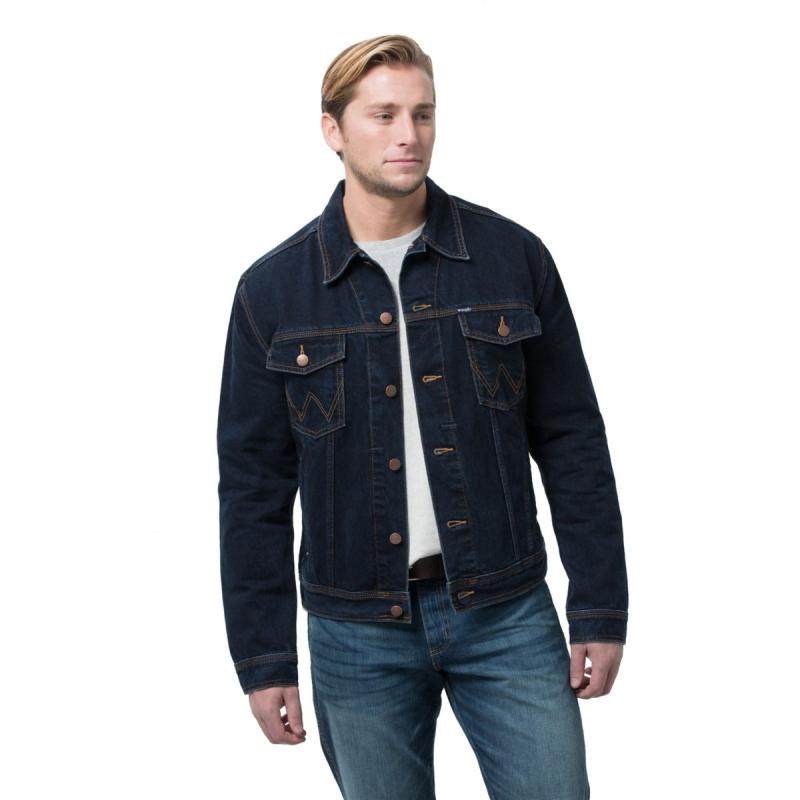 wrangler威格男式夹克防风深色棉质保暖简约舒适夹克