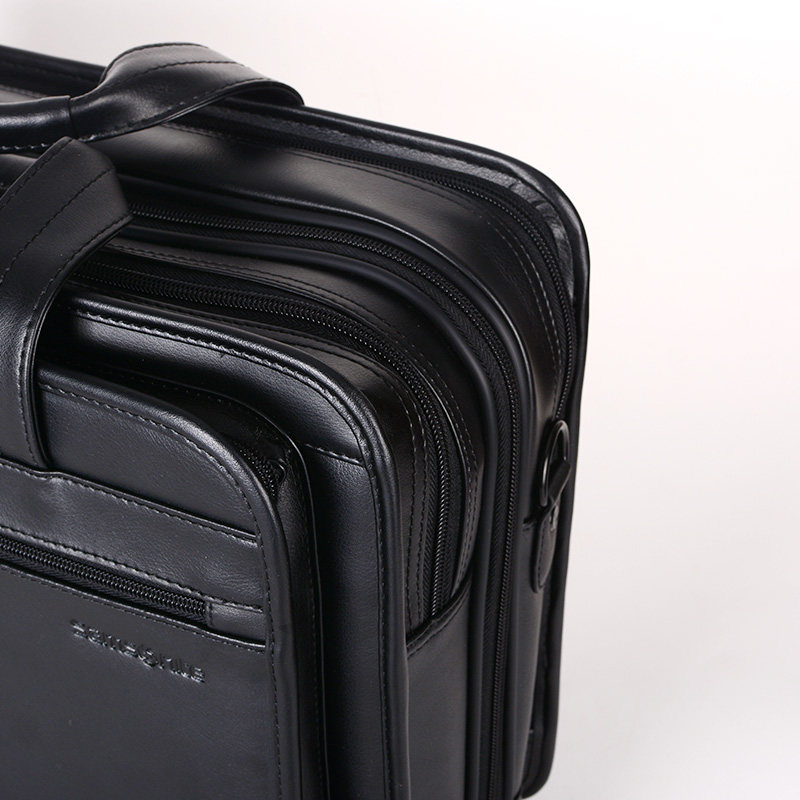 samsonite/新秀丽男包公文包真皮商务休闲斜挎手提包单肩包大容量