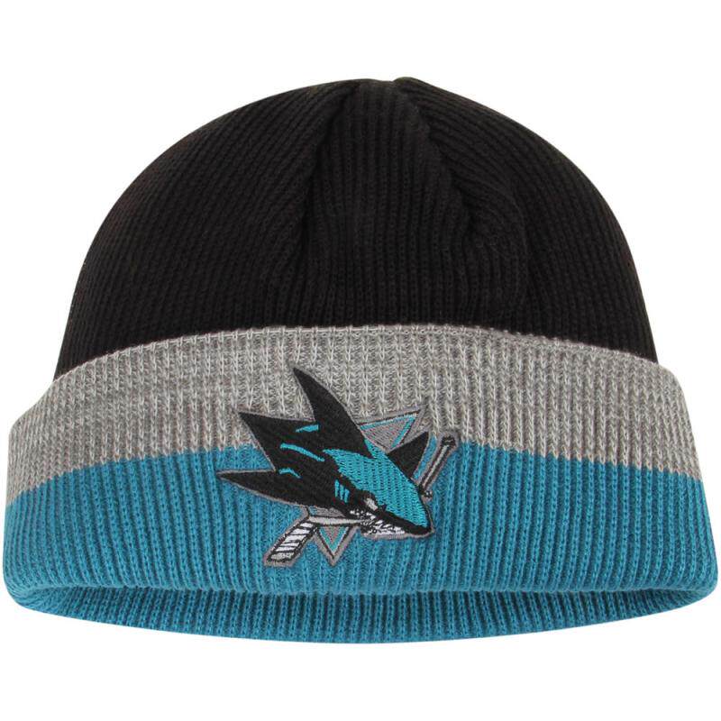 reebok锐步帽子针织圣何塞鲨鱼队冬保暖休闲正品帽子