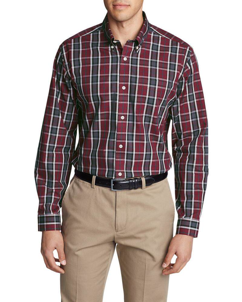 eddiebauer衬衫纯棉尖领长袖舒适休闲净版正品衬衫