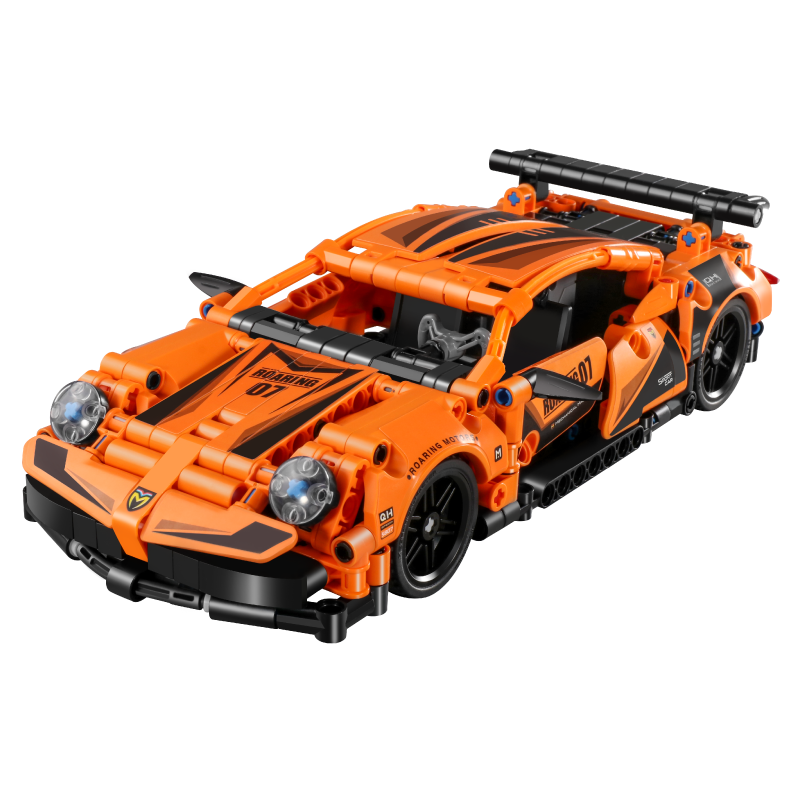 儿童童乐高跑车赛车大型高难度机械汽车模型拼图积木塑料积木