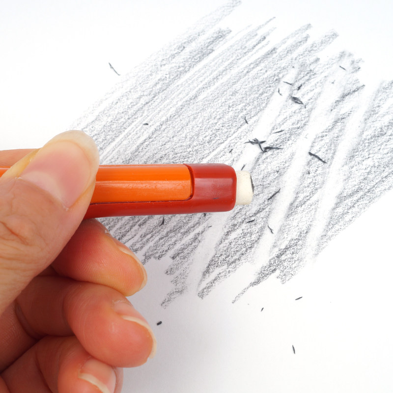 rotring红环双头笔形橡皮擦硫酸绘图纸两用笔芯橡皮橡皮