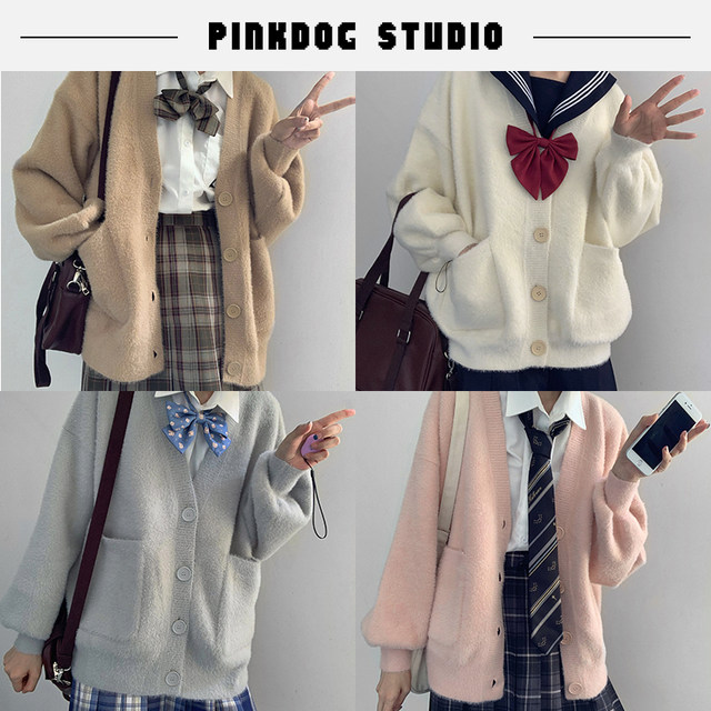 Original furry appointment girls new autumn and winter coat warm and comfortable cardigan Original furry appointment girls new autumn and winter coat warm and comfortable cardigan