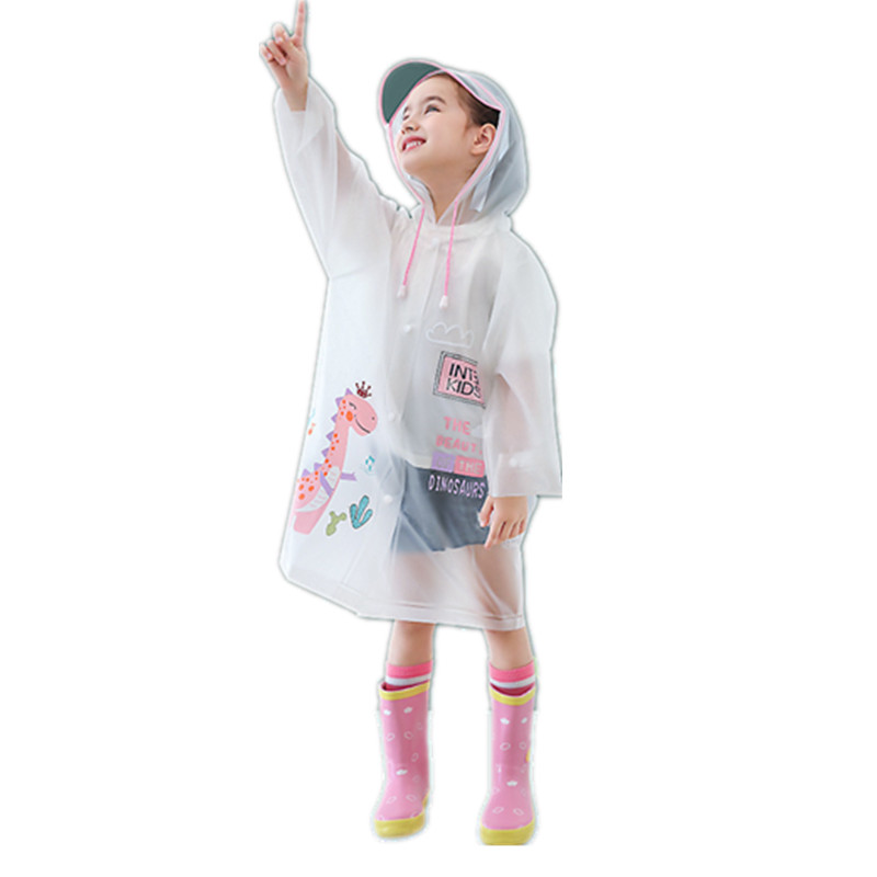 儿童雨衣男童女童小学生幼儿园小孩透明连体时尚雨披