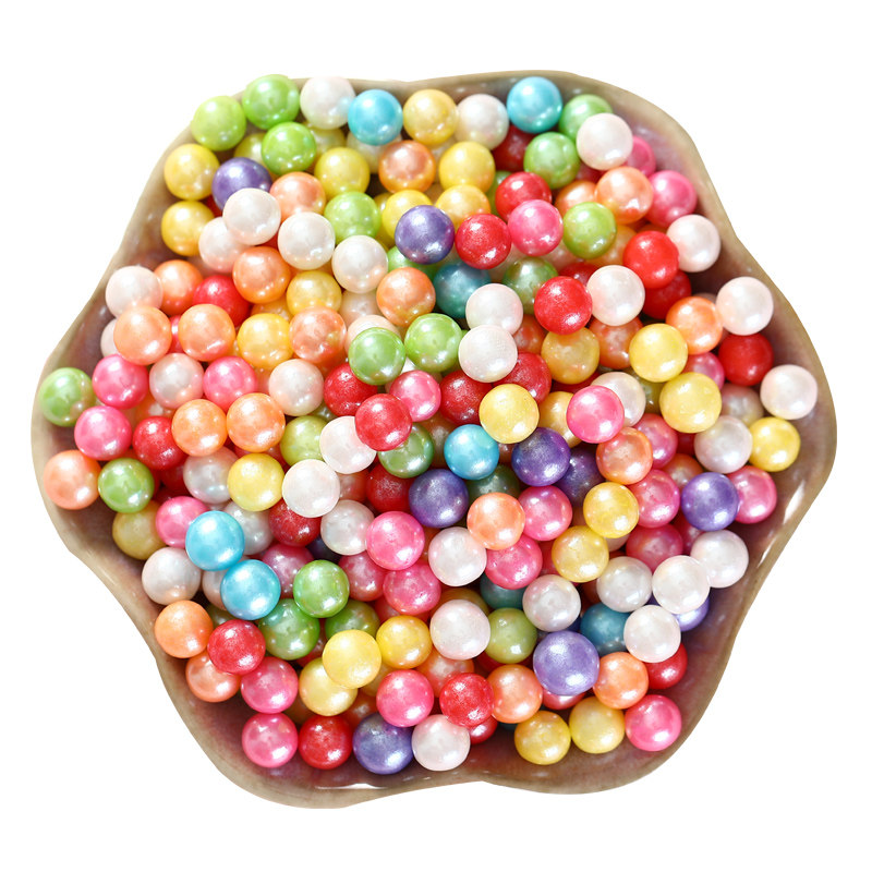 七彩糖蛋糕装饰可食用甜品西点烘焙糖针金珠银珠糖果