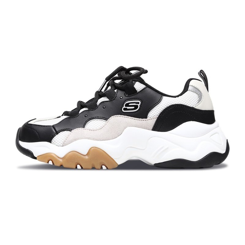 skechers斯凯奇三代lites林允同复古老爹熊猫88888210跑步鞋