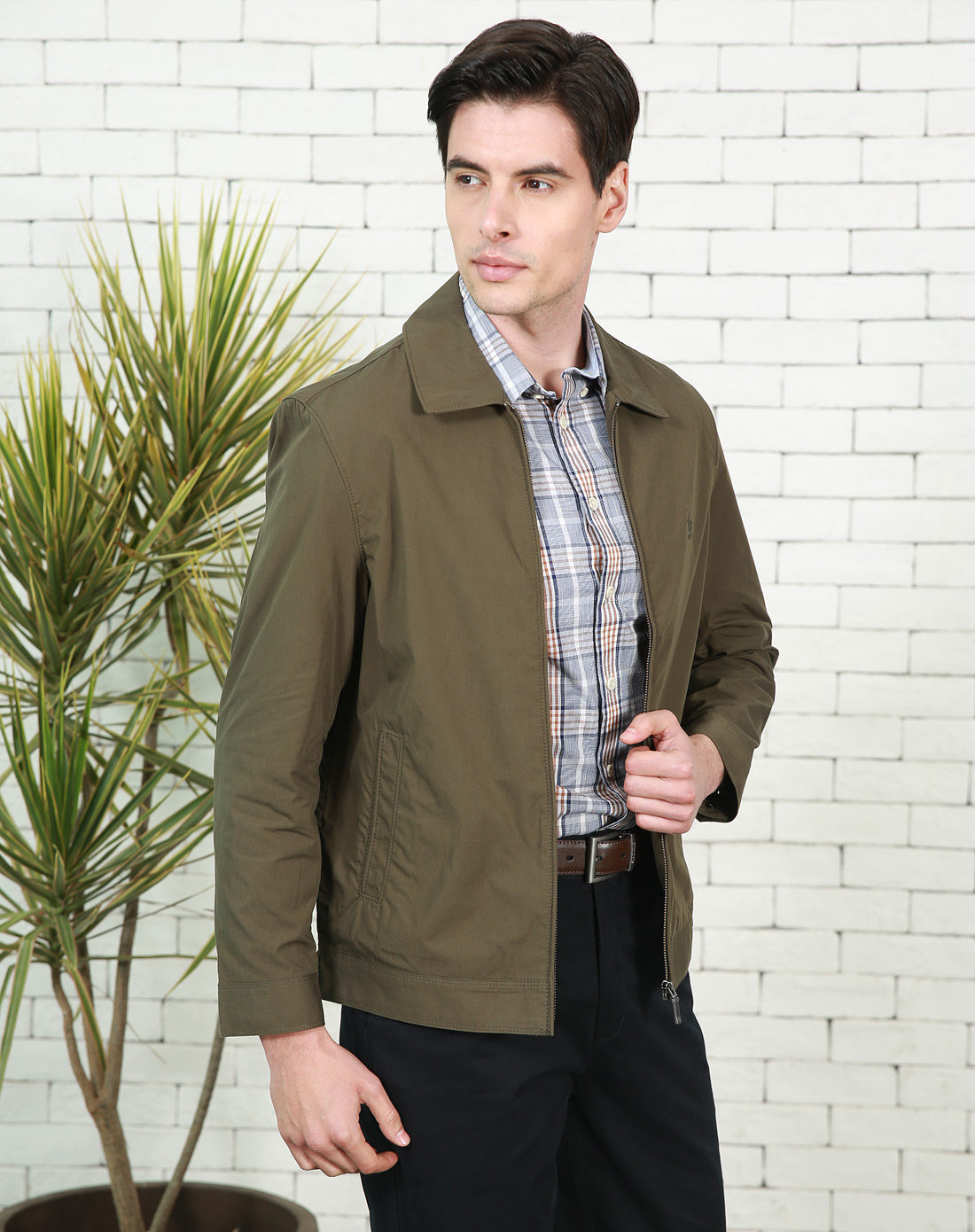 圣大保罗专柜男装外套春款基本款无里宽松休闲单夹克夹克