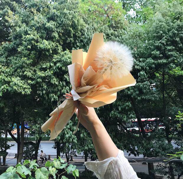 蒲公英蒲公英约定约定网红巨型永生花花束上海送花女友鲜花速递同城