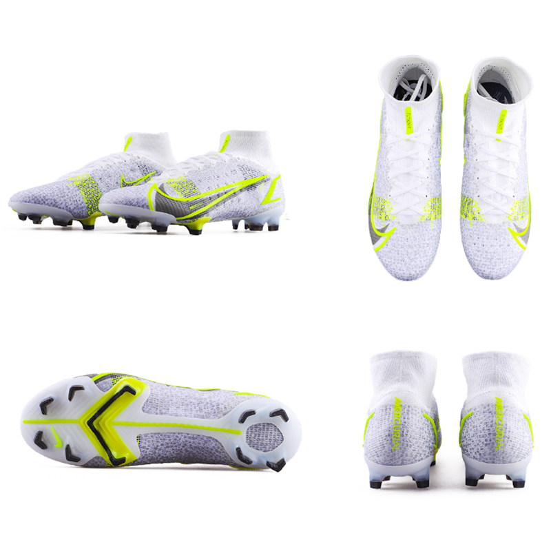 皇贝足球nike耐克刺客14高帮fg雪豹超高端真草足球鞋 cv0958 107 - 爱