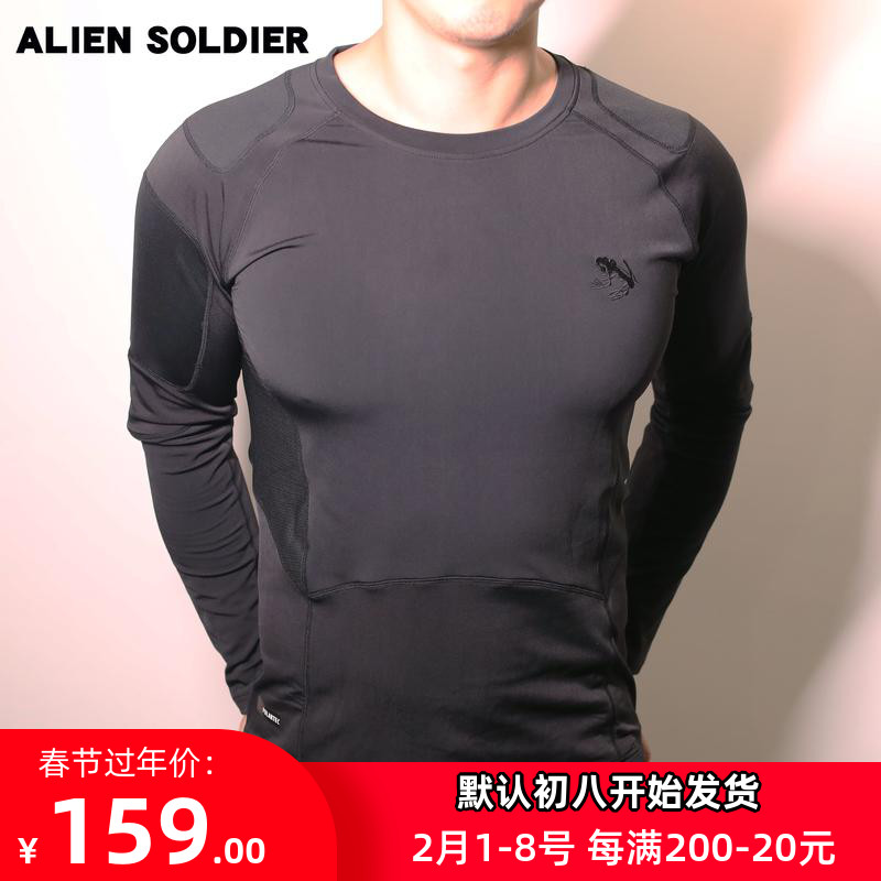 ALIEN SOLDIER秋冬紧身保暖T恤长袖军迷户外运动用品健身男训练衣
