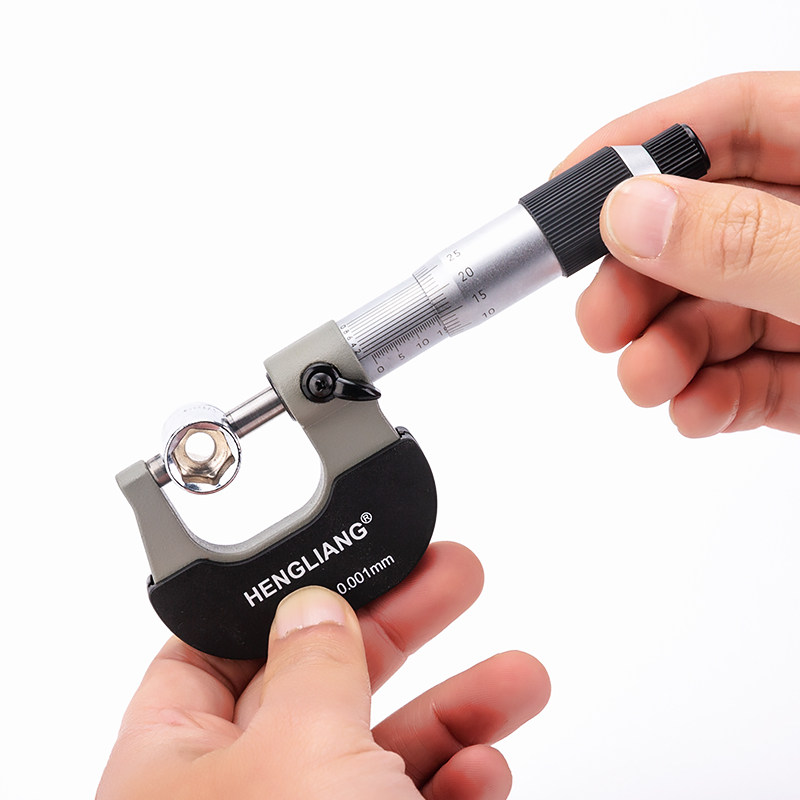 千分尺上海恒量微米外径螺旋测微器025mm精度0001mm千分尺