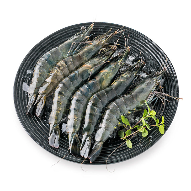 【易果生鲜】原装进口黑虎虾800g 大虾鲜活斑节虾九节虾老虎虾类