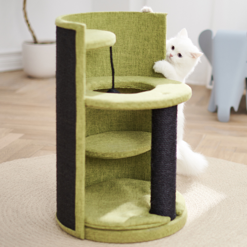 兽牌多层猫窝半封闭封闭式猫爬架一体猫屋别墅四季窝