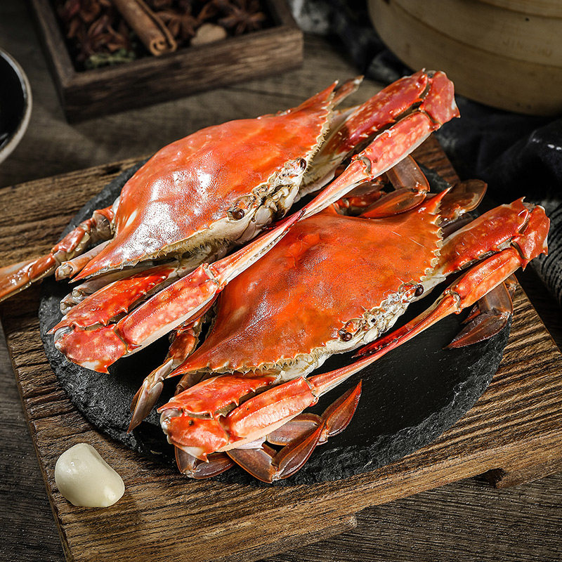 3斤装舟山大白蟹梭子蟹特大螃蟹飞蟹超大海蟹鲜活冷冻海鲜水产