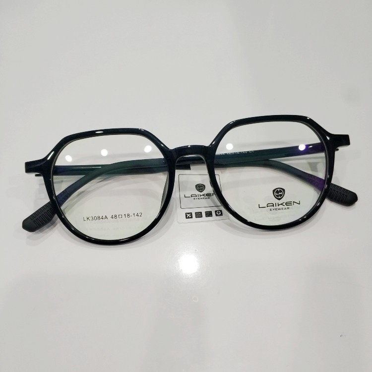 莱肯laiken超轻tr90近视眼镜框青少年小脸幼圆小红眼镜架