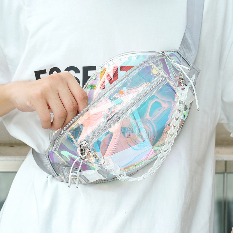 哔哩哔哩bemoe时光代理人周边镭射挎包官方方正哔梦动漫背包