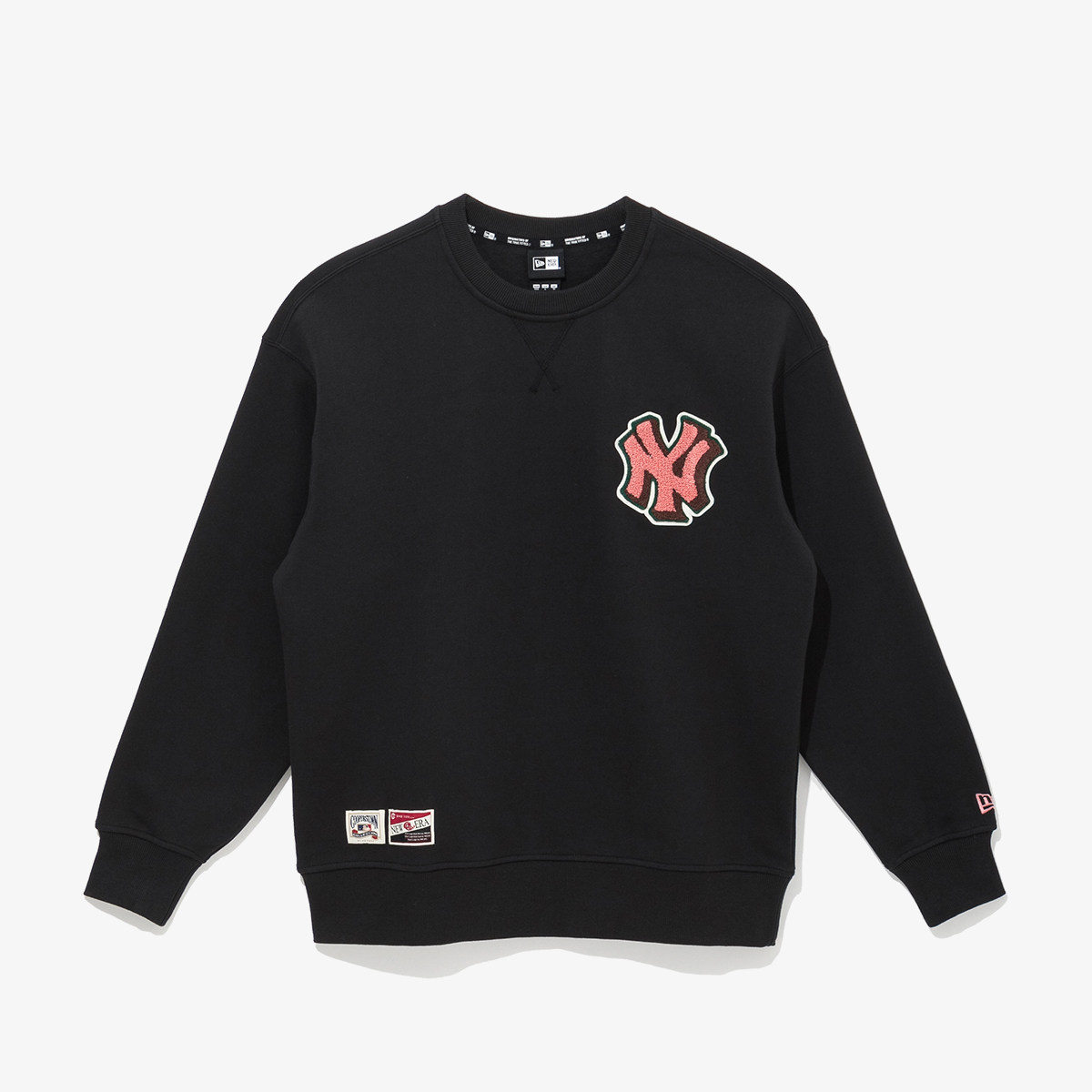 韩国代购newera纽亦华mlb卫衣男女洋基队ny植绒运动卫衣