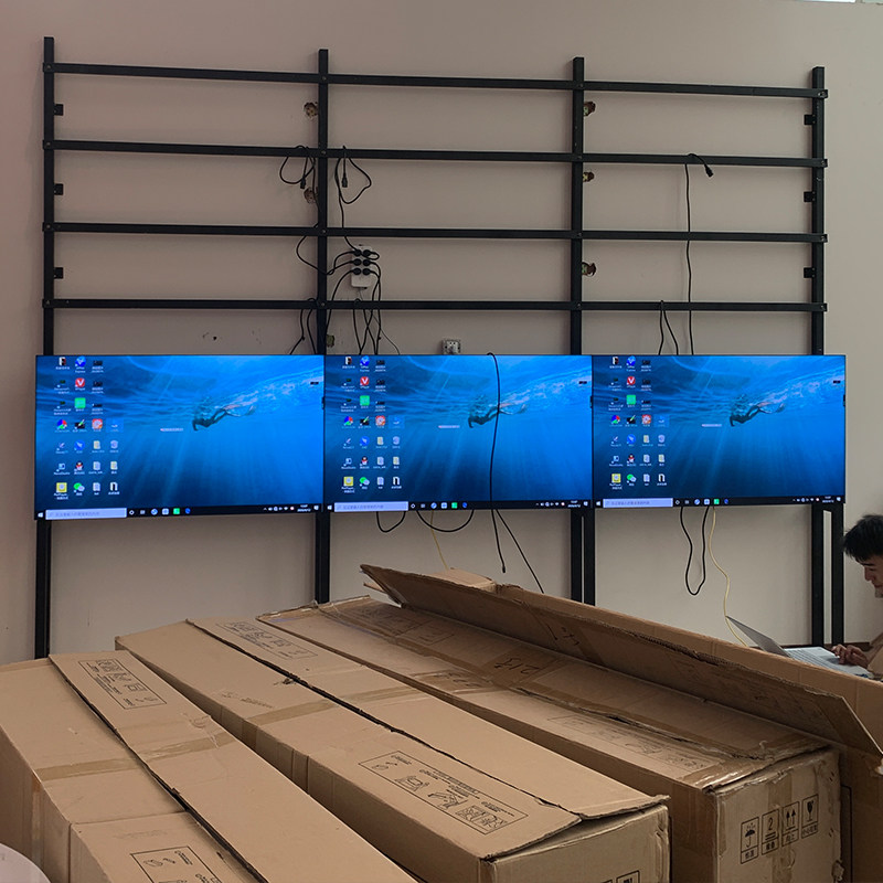 奇美原装46寸8mm无缝液晶拼接监控会议室大屏幕监控显示器