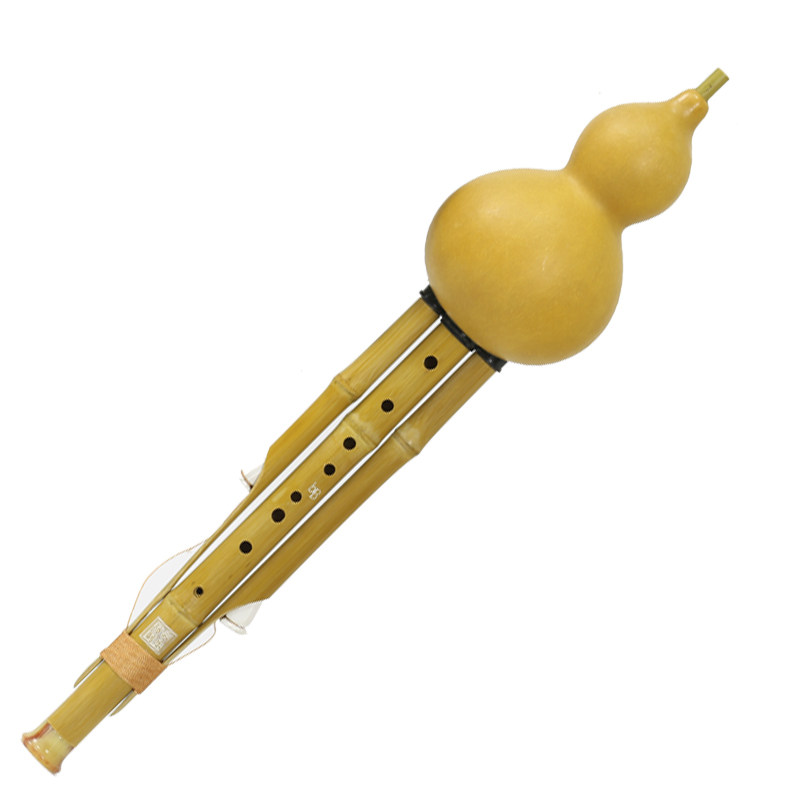 牧童楠竹葫芦丝乐器初学考级练习c调降b调专业演奏型九孔葫芦丝