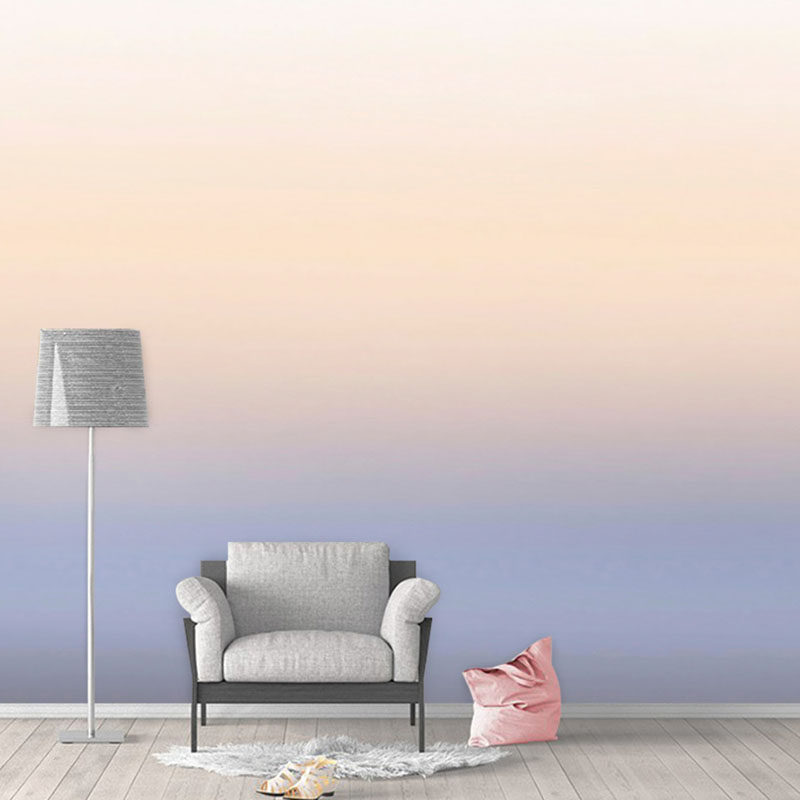 北欧风客厅卧室背景墙纸莫兰迪色服装店墙布渐变彩色ins网红壁纸