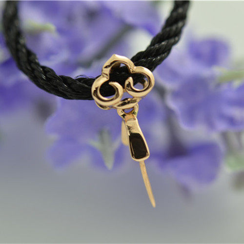 18k金扣翡翠吊坠扣头别致如意玫瑰金扣蜜挂件其他