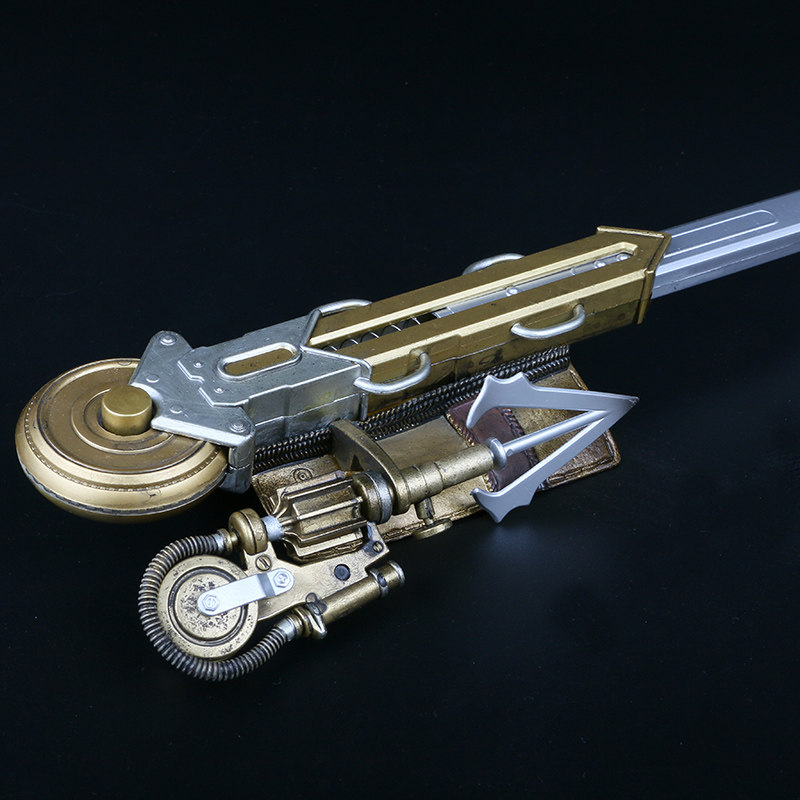 限量刺客信条6枭雄辛迪加cosplay武器道具三段袖剑可弹射树脂袖剑