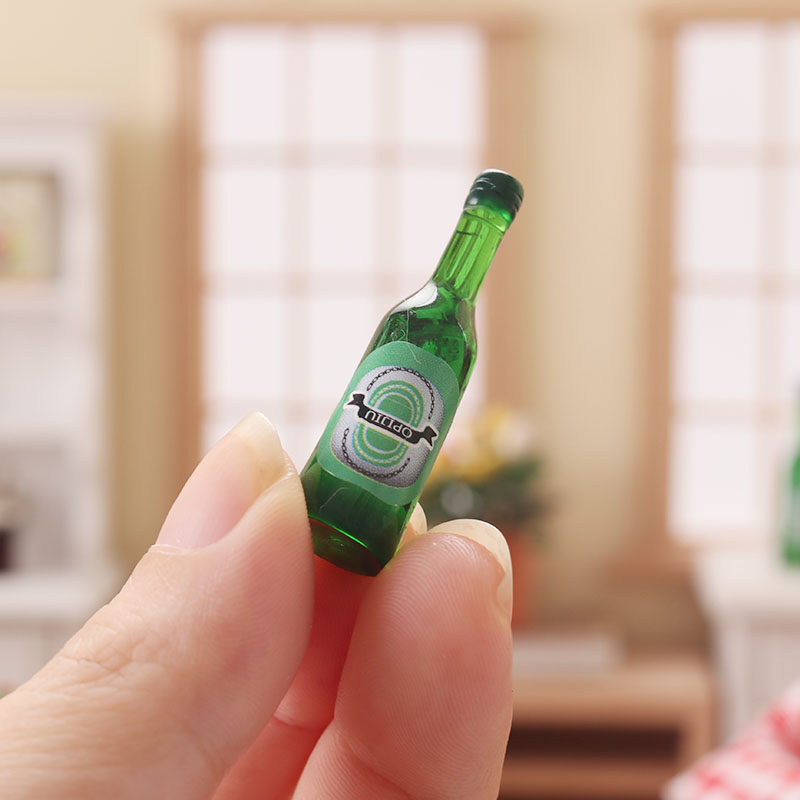 左拉微缩食玩饮料啤酒迷你模型12分ob11娃娃屋家居