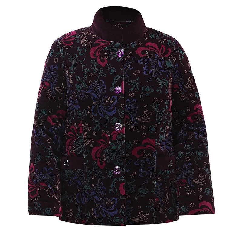 奶奶棉衣中老年人冬装女加加厚棉袄老人衣服太太中老年女装