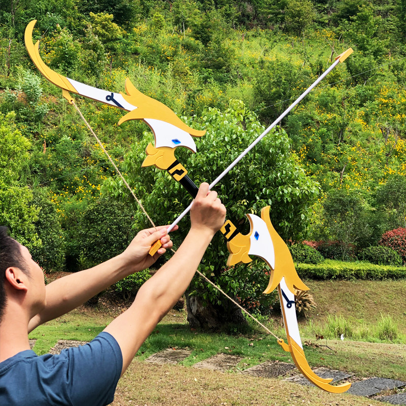 原神游戏周边cos武器末路天空之刃西风猎弓cosplay配件