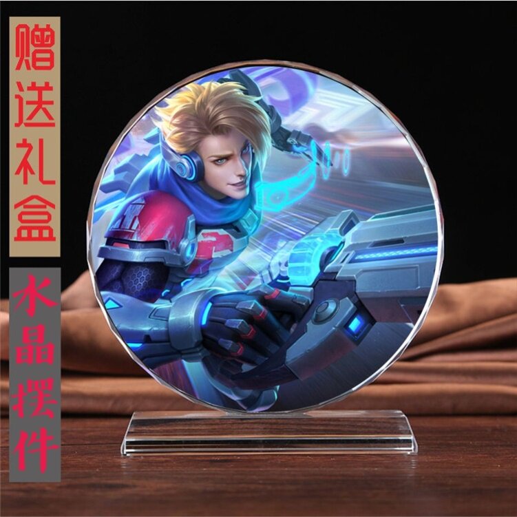 王者荣耀手办水晶摆件李白夏侯敦无限飓风甄姬潮玩盲盒