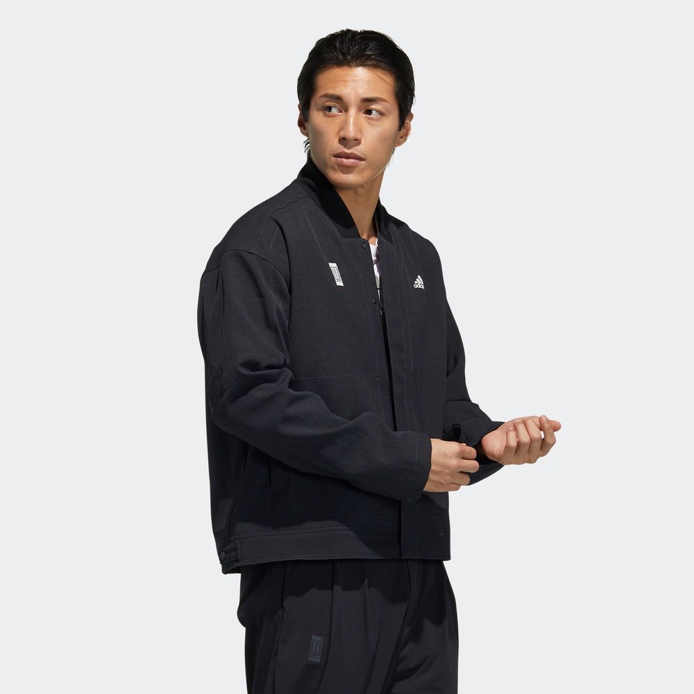 adidas阿迪达斯夹克时尚新款武极立领运动服宽松外套运动茄克