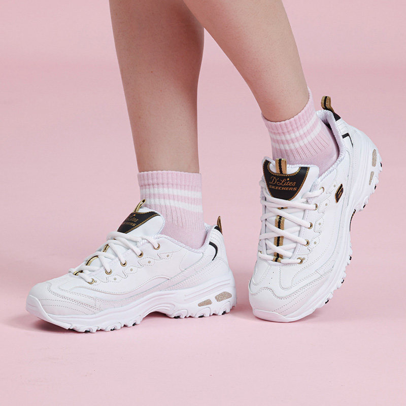skechers斯凯奇女鞋2019春季新款lites熊猫老爹运动鞋运动休闲鞋